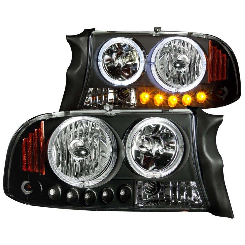 ANZO 111085 1904 fits Dodge 97-20 Dakota Crystal Headlights Black 1pc