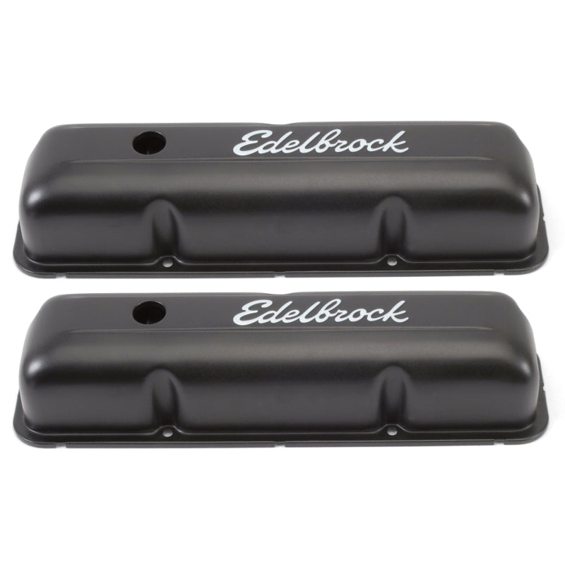 Edelbrock 4623 Valve Cover Signature Series fits Ford 1958-1976 FE V8 Black