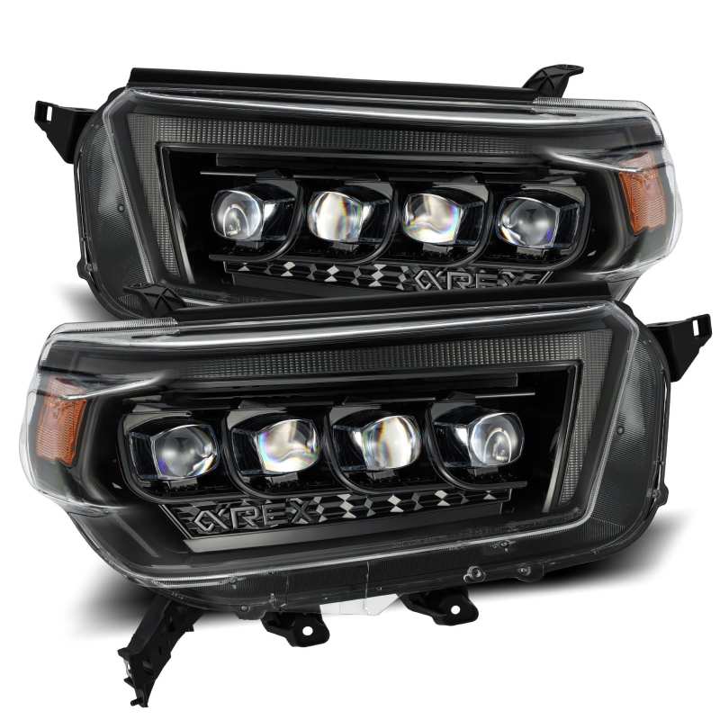 AlphaRex 880758 fits Toyota 10-13 4Runner NOVA LED Proj Headlights Plank Style