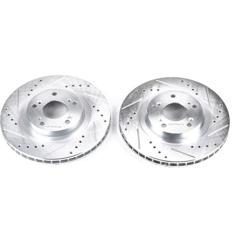 PowerStop fits Acura 13-15 ILX Front Evolution Drilled & Slotted Rotors - Pair