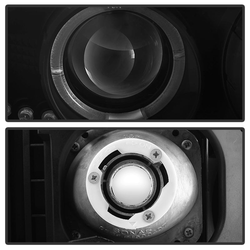 SPYDER 5078292 fits GMC Sierra 1500/2500 Projector Headlights LED Halo LED Blk