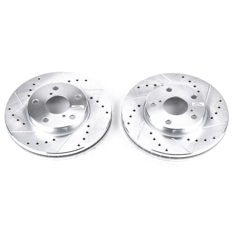 PowerStop fits Lexus 92-98 SC300 Front Evolution Drilled & Slotted Rotors - Pair