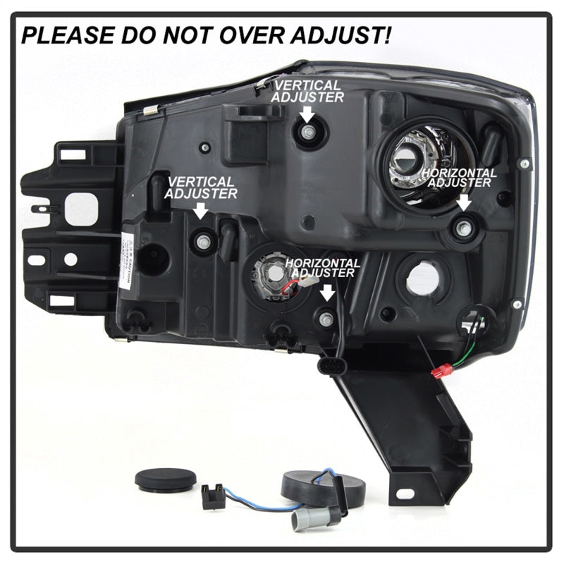 Spyder 5085504 fits Nissan 04-15 Titan / 04-07 Nissan 04-15 Armada V2 Projector