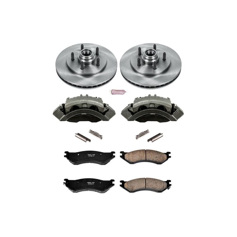 Power Stop KCOE1916 00-02 Lincoln Navigator Front Autospecialty Kit w/Cals