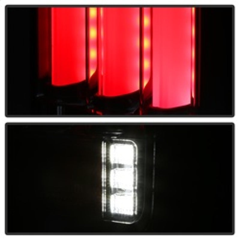 Spyder 5084798 fits Jeep 07-16 Wrangler Version 2 Light Bar LED Tail Lights - R