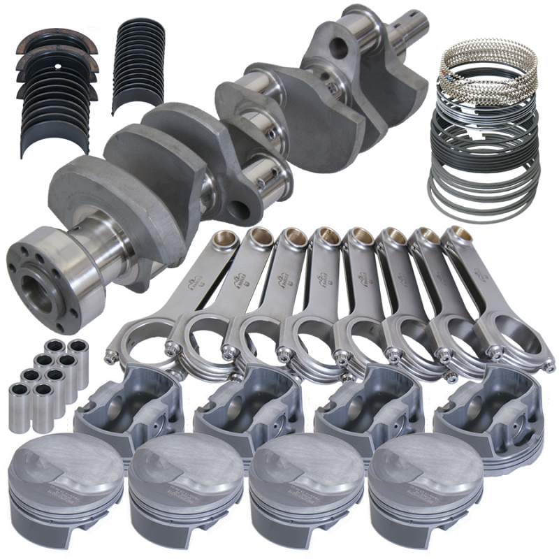 Eagle 11812100 fits Chevy Tall 454 1Pc 4.250in Crank 6.800in H-Beam 18cc Dome 4.350in Pistons Rotating Assembly