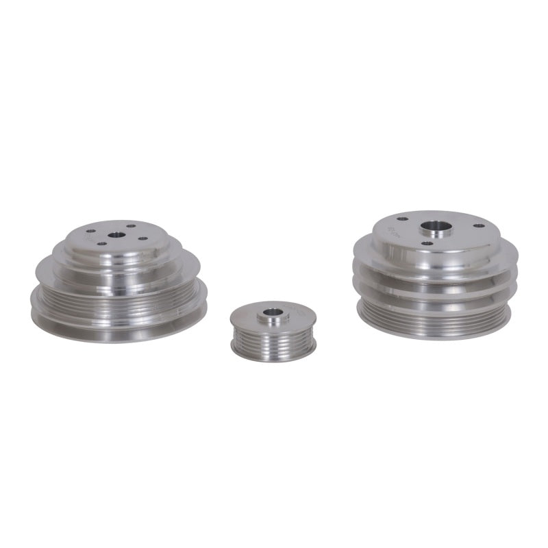 BBK 1598 GM Truck 305 350 Underdrive Pulley Kit - Lightweight CNC Billet Alumin