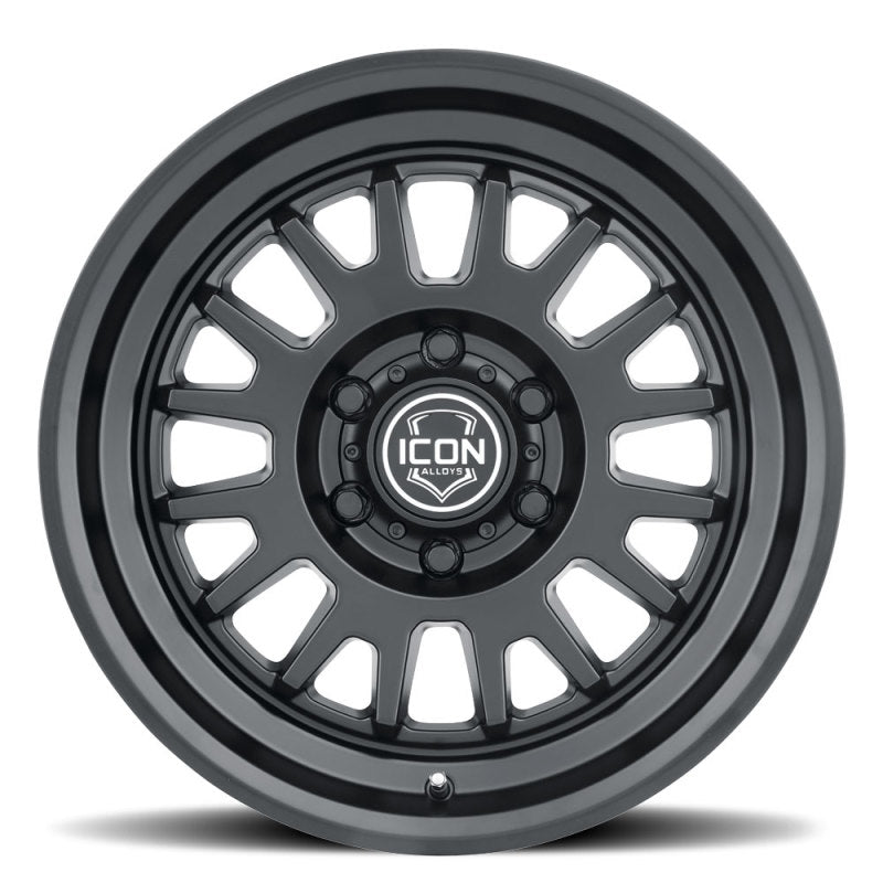 ICON 8217857345SB Anza 17x8.5 5x5 -6mm Offset 4.5in BS 71.5mm Hub Bore Satin Black Wheel
