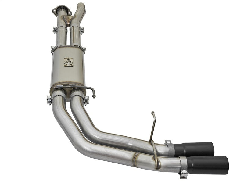 AFE 49-43091-B Rebel Series 3in 409 SS Cat Back Exhaust w/ Black Tips 17 fits F