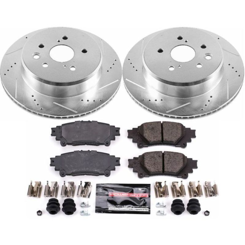 PowerStop K6514 fits Lexus 13-19 GS350 Rear Z23 Evolution Sport Brake Kit