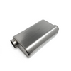 Ticon 116-07623-0230 17in Overall Length 3in Thin Oval Titanium Muffler