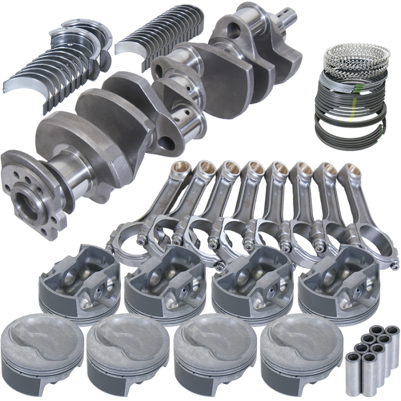 Eagle 13111040 fits Chevy 400 3.750in Crank 6.000in I-Beam Rods -16cc 4.165in Pistons Rotating Assembly