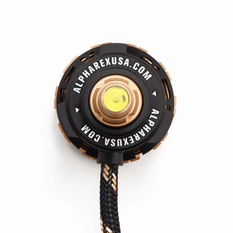 AlphaRex 110012 Gold Ammo Panoramic LED Light Bulbs - H11