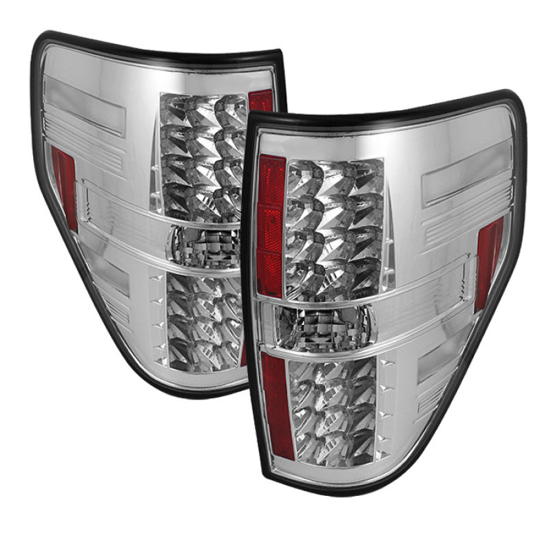 Spyder 5008404 fits Ford 09-14 F150 LED Tail Lights Chrome ALT-YD-FF15009-LED-C