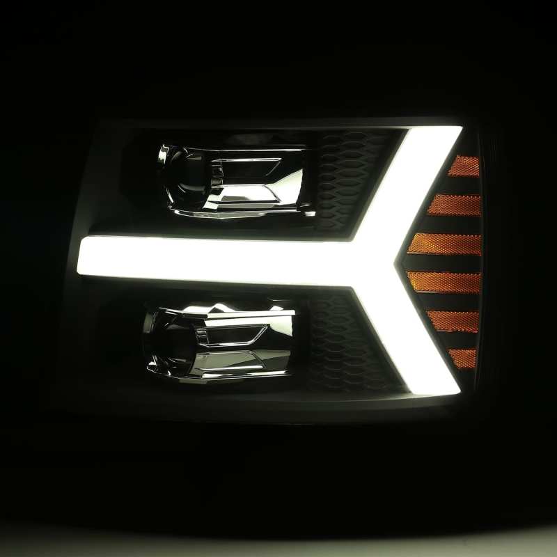 AlphaRex 880205 fits Chevy 07-13 1500HD PRO-Series Proj Headlight Plank Style M