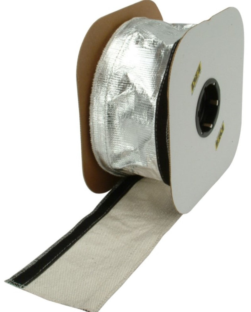 DEI 93487 Heat Shroud 2-1/2in x 50ft Spool - Aluminized Sleeving-Hook and Loop