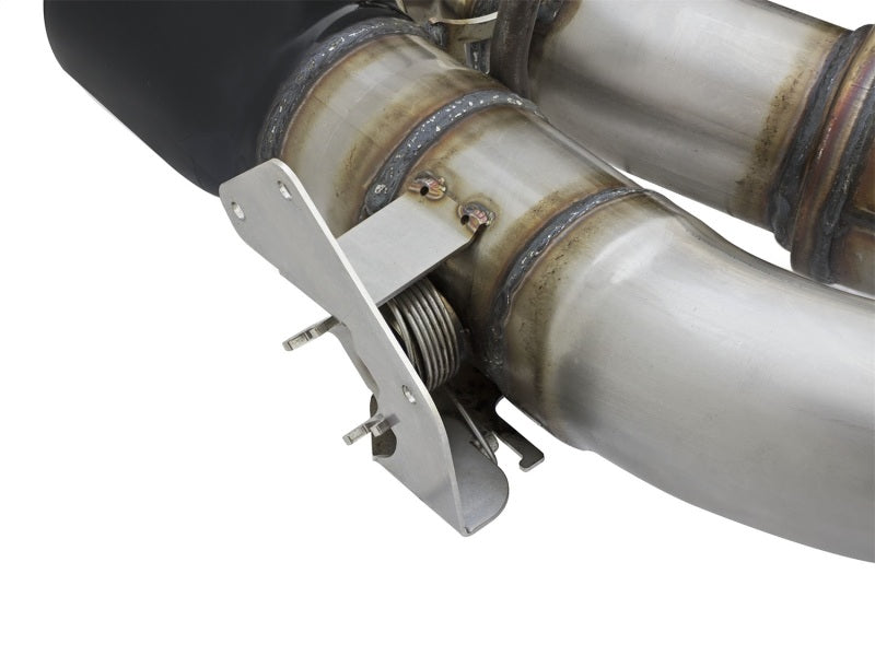 AFE 49-34069-B rce XP 3in 304 SS Cat-Back Dual Exhaust w/ Black Tips 16-17 fits