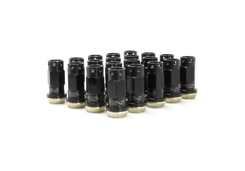 Wheel Mate 32946B Muteki SR45-S Lug Nut Kit 12x1.50-Black Finish YZP Washers