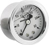 Bikers Choice 210077 White Face Liquid Filled Oil Pressure Gauge 0-60 Psi 1/8 N