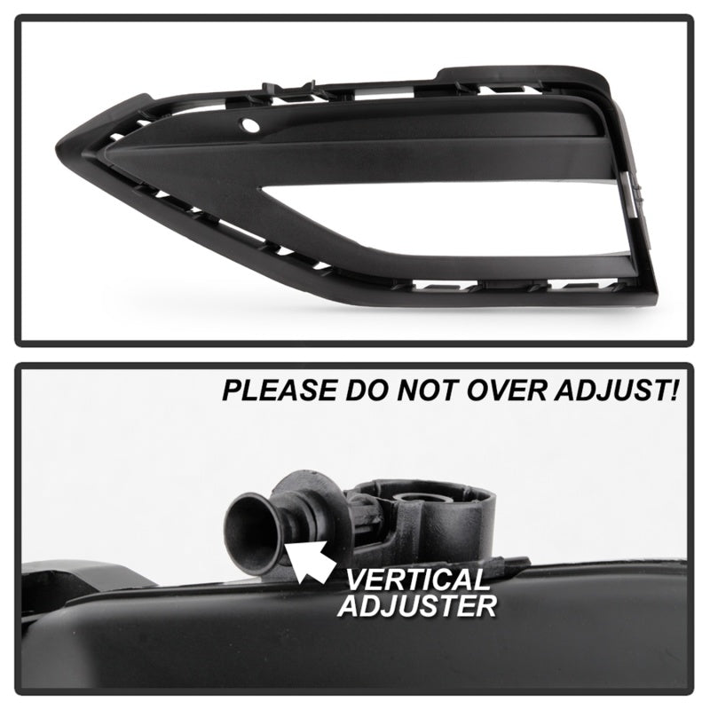 Spyder 5087164 fits VW Jetta OEM Style Fog Lights w/Universal Switch - Clear (F