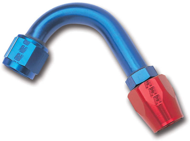 Russell 610220 Performance -6 AN Red/Blue 120 Degree Full Flow Hose End (1in Centerline Radius)