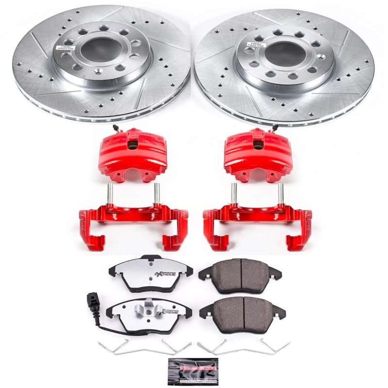 PowerStop KC4623 26 fits Audi A3 Front Z26 Street Warrior Brake Kit w/Calipers
