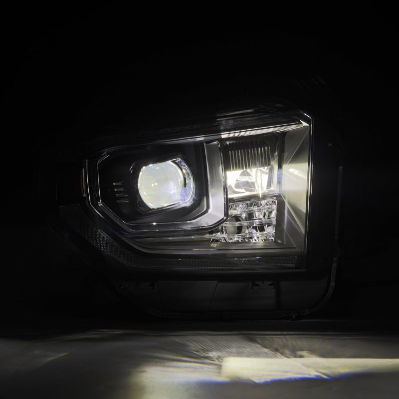 AlphaRex 880835 fits Toyota 14-21 Tundra LUXX-Series LED Proj Headlights Blk w/