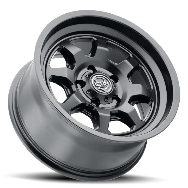 ICON 8117857345SB Nuevo 17 X 8.5 5 X 5 6mm Offset 4.5in BS Satin Black