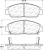 Stoptech 308.0568 Street Brake Pads - Rear
