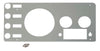 Kentrol 30412 fits Jeep 77-86 CJ Gauge Cover - Polished Silver