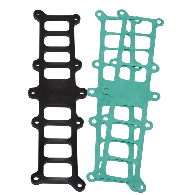 BBK 1520 Mustang 5.0 Phenolic Manifold Spacer Kit Edlebrock Performer 3/8