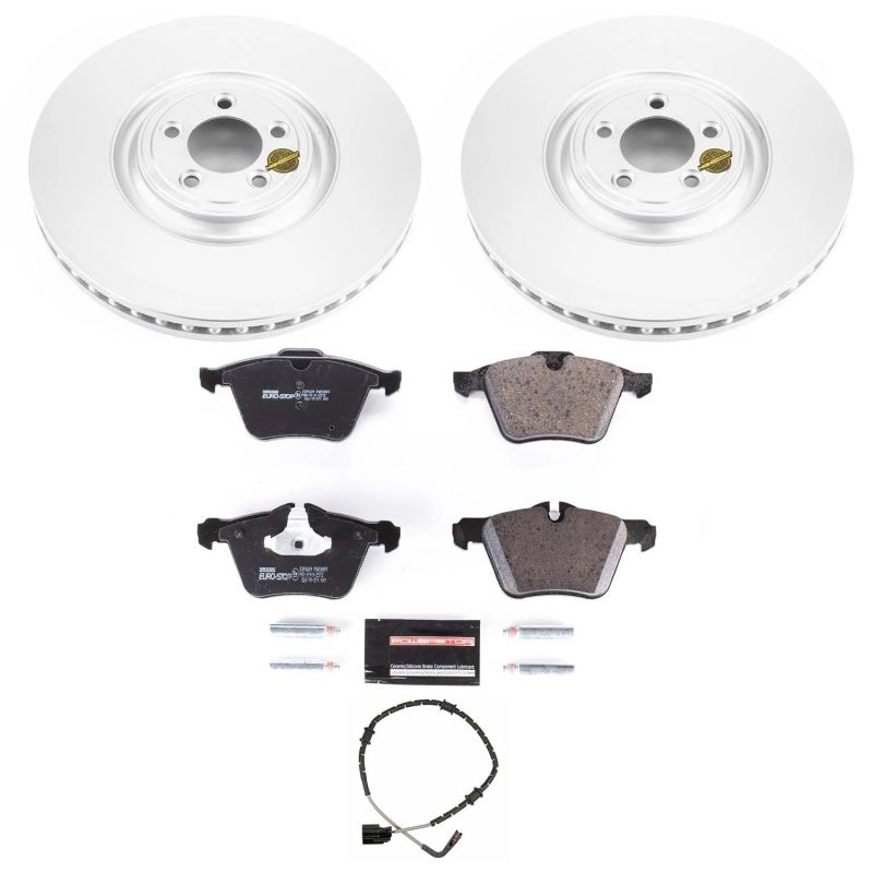 Power Stop ESK8039 2018 Jaguar XJ Front Eurostop Brake Kit