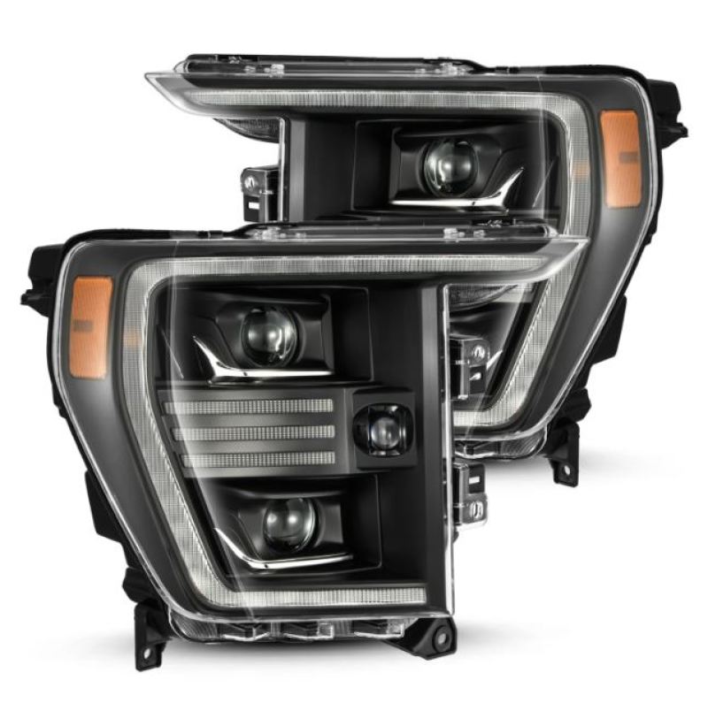 AlphaRex 880293 fits Ford 21-22 F150 PRO-Series Projector headlights Black w/Ac