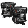 xTune 9042935 15-17 fits Ford F-150 DRL LED Light Bar Projector Headlights - Bl