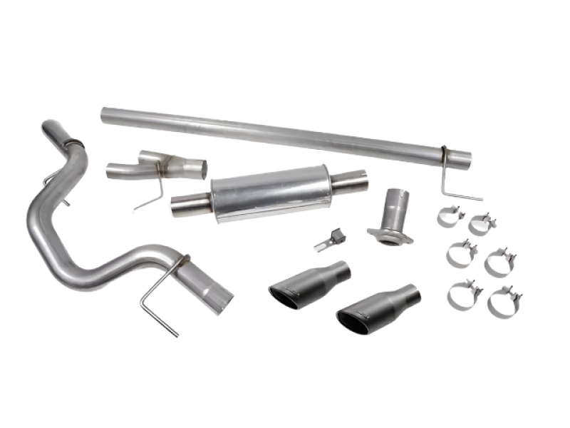 Roush 421985-BLK 15-20 F-150 5.0L/3.5L/2.7L Black Tip Cat Back Exhaust