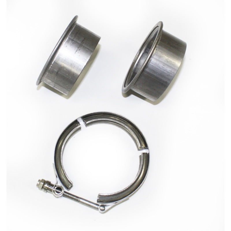 JBA VB30 3in Stainless Steel V-Band Clamp & Flanges