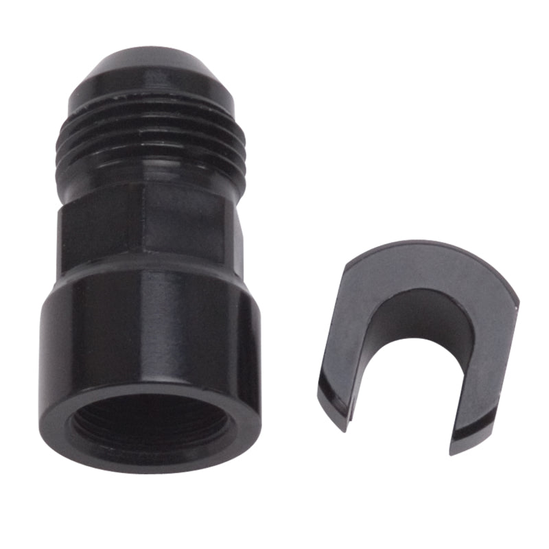 Russell 644133 Performance -8AN Male to 3/8in SAE Quick-Disconnect Female (Black Single)