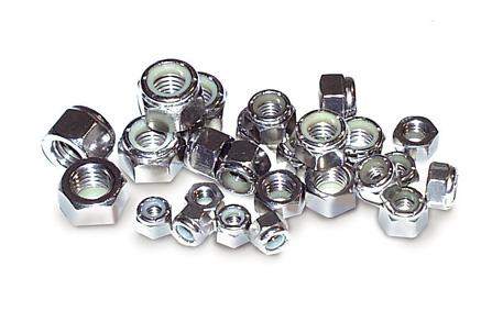 ARP 200-8102 1/4-28 High Tech Self Locking Hex Jet Nut - Cad-Plated Steel