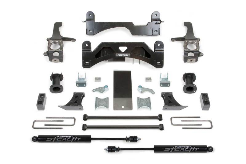 Fabtech K7009M fits Toyota 07-15 Tundra 2/4WD 6in Basic Sys w/C/O Spacers & Stealth Rr