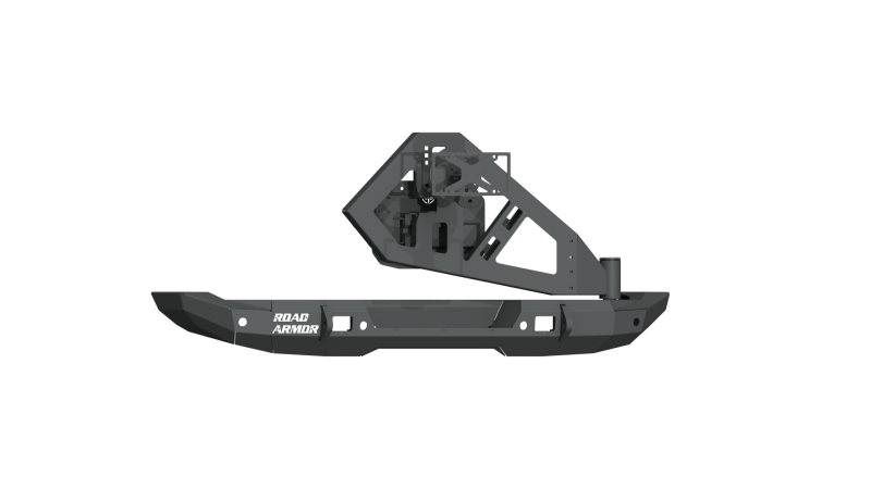 Road Armor 5183R1B-TC 18-20 fits Jeep Wrangler JL Stealth Rear Bumper Full Width w/Tire Carrier Assembly - Tex Blk