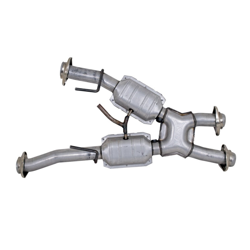 BBK 1810 Mustang 5.0 Short Mid X Pipe w Catalytic Converters 2-1/2 For Automati
