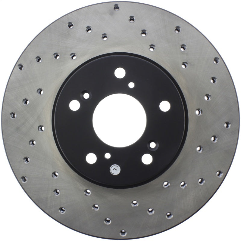 Stoptech 128.40046L 99-08 fits Acura TL (STD Caliber) / 01-03 CL / 04-09 TSX Cross Drilled Left Front Rotor