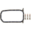 Fel-Pro OS30780 fits Hyundai Accent OS 30780 Engine Oil Pan Gasket Set High-Temperature Rubber-Coated Fiber