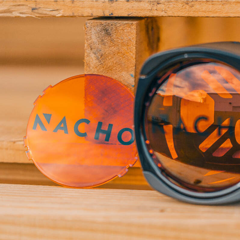 Nacho Offroad Technology NAC13A Nacho Lighting Quatro Lens Cover - Amber (Pair)