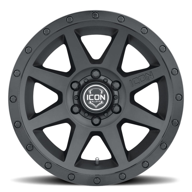 ICON 1817858347DB Rebound 17x8.5 6x5.5 0mm Offset 4.75in BS 106.1mm Bore Double Black Wheel