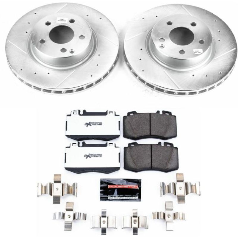 PowerStop K5239 26 03 fits Mercedes-Benz E500 Front Z26 Street Warrior Brake Kit