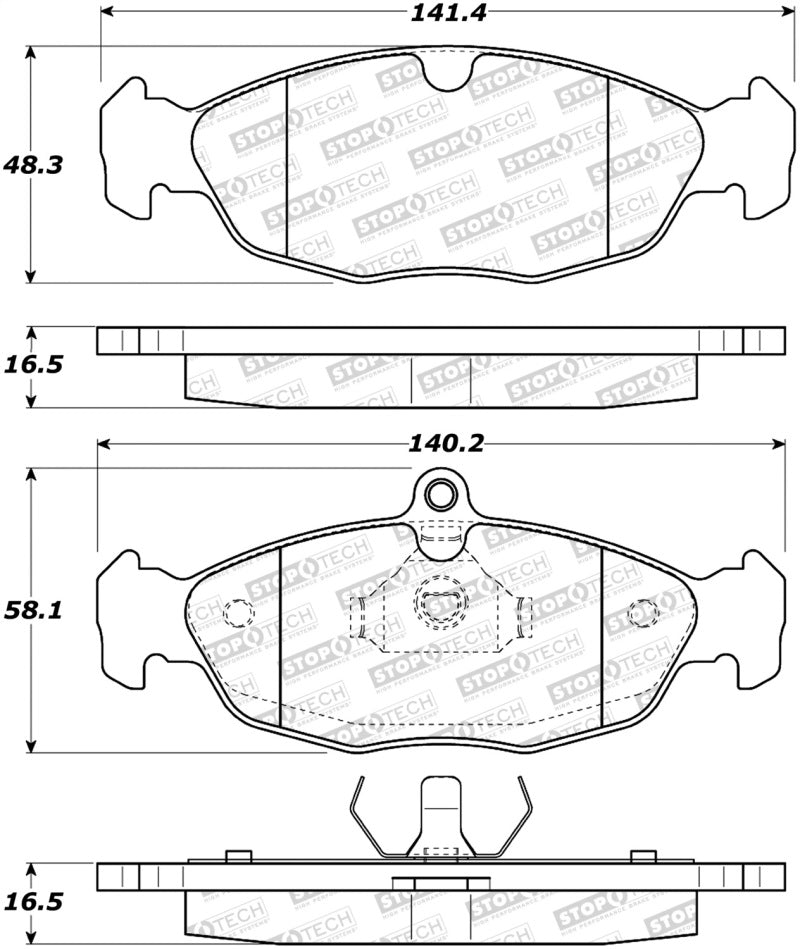 Stoptech 308.0688 Street Brake Pads