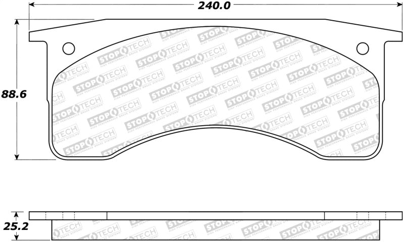 Stoptech 308.0769 Street Brake Pads