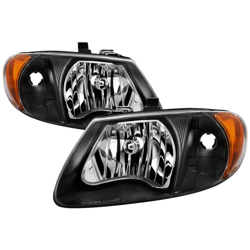 9024887 Xtune fits Chrysler 01-03 Voyager & Grand Voyager Crystal Headlights B