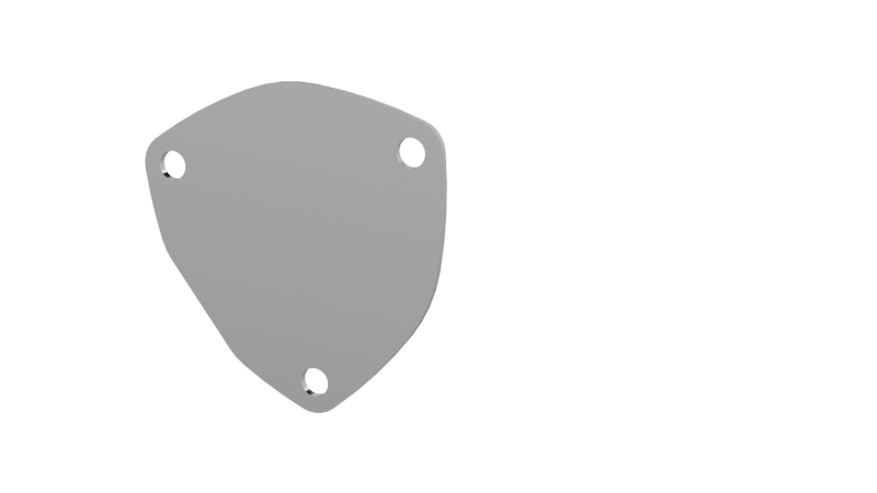 QTP 10350C 3.5in Bolt-On QTEC 3 Bolt Cover Plate